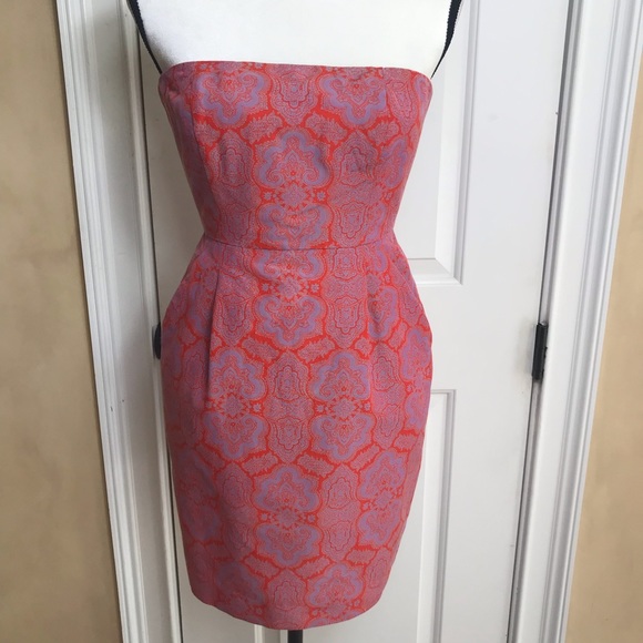 J Crew “Ella” Paisley Strapless Dress - Picture 4 of 8